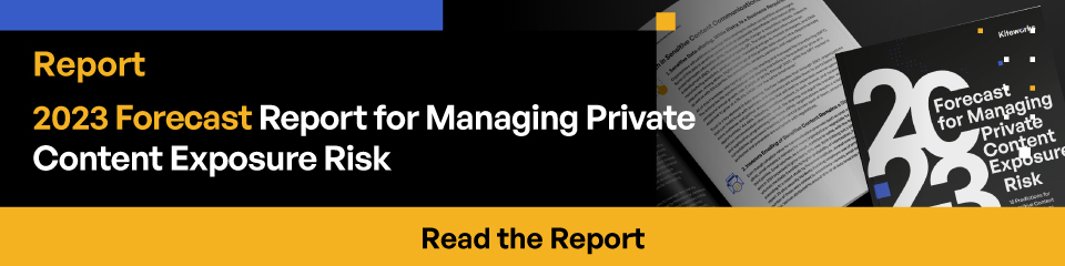 Report 2023 Forecast Report for Managing Private Content Exposure Risk